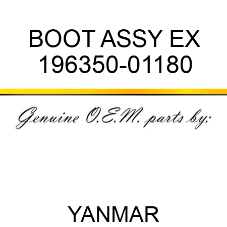 BOOT ASSY, EX 196350-01180
