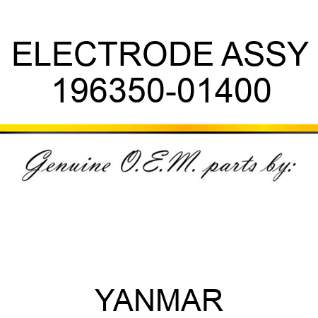 ELECTRODE ASSY 196350-01400