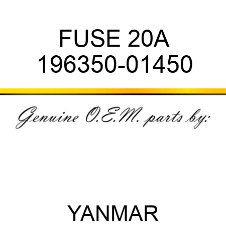 FUSE, 20A 196350-01450
