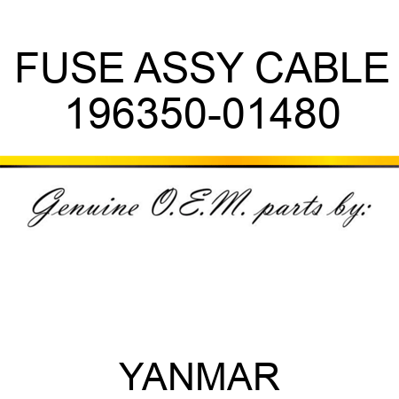 FUSE ASSY, CABLE 196350-01480