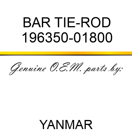 BAR, TIE-ROD 196350-01800