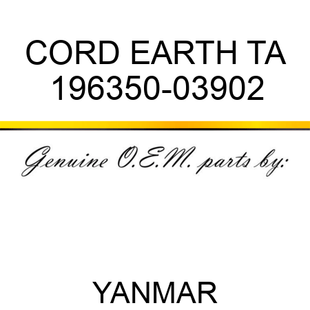 CORD, EARTH TA 196350-03902