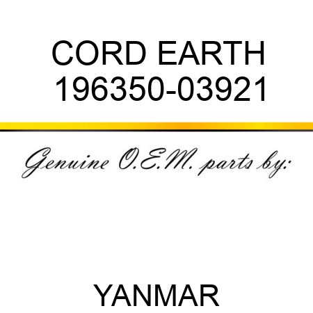CORD, EARTH 196350-03921