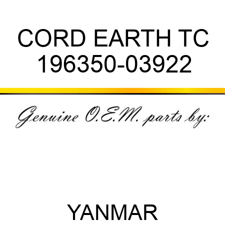 CORD, EARTH TC 196350-03922
