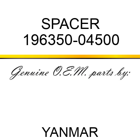 SPACER 196350-04500