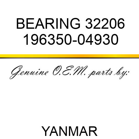 BEARING, 32206 196350-04930