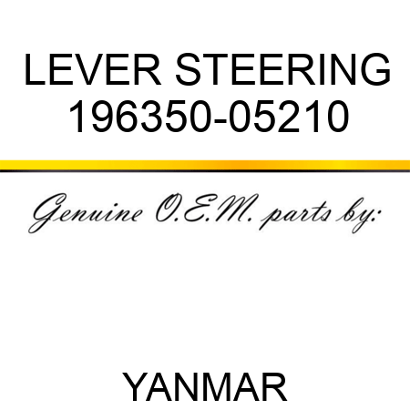 LEVER, STEERING 196350-05210