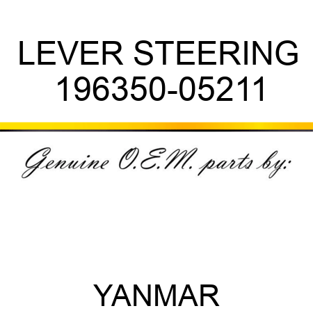 LEVER, STEERING 196350-05211