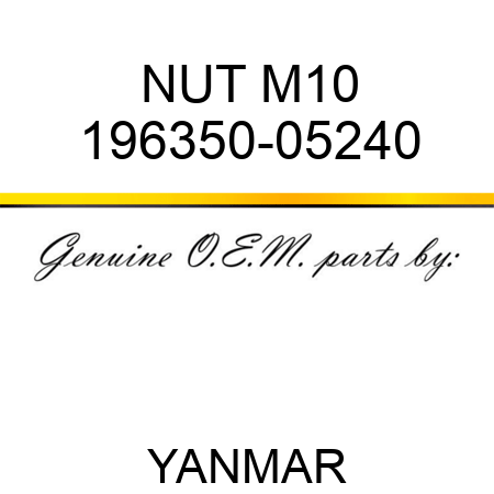 NUT, M10 196350-05240