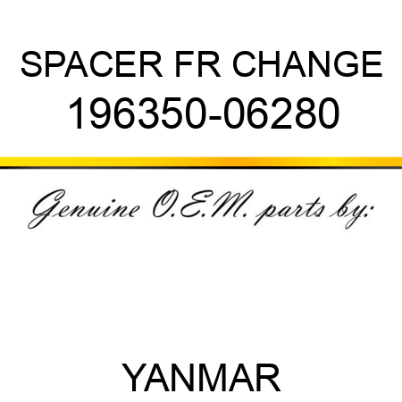 SPACER, FR CHANGE 196350-06280