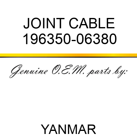 JOINT, CABLE 196350-06380