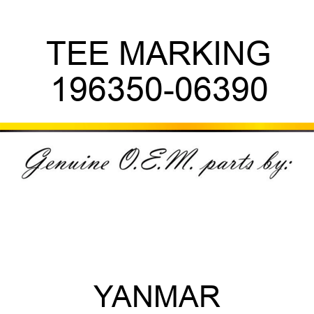 TEE, MARKING 196350-06390