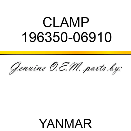 CLAMP 196350-06910