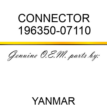 CONNECTOR 196350-07110