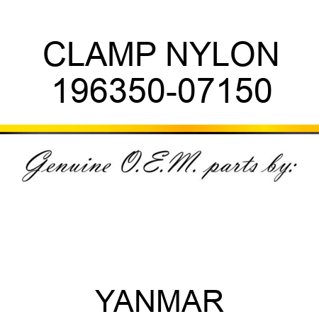 CLAMP, NYLON 196350-07150