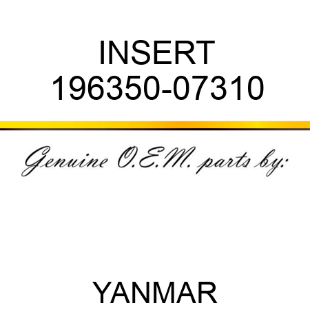 INSERT 196350-07310