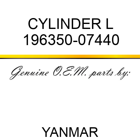 CYLINDER, L 196350-07440