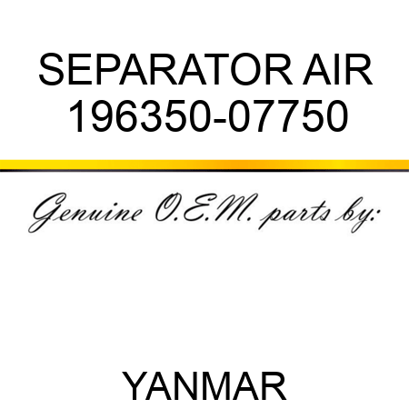 SEPARATOR, AIR 196350-07750
