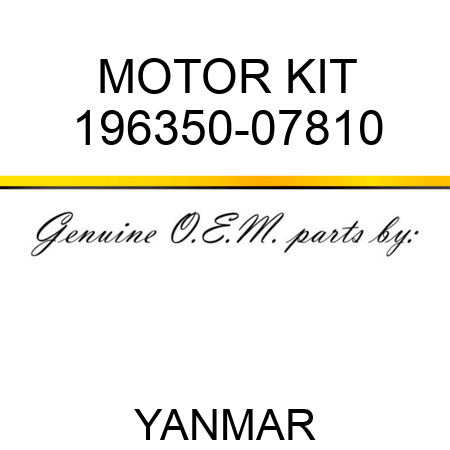 MOTOR KIT 196350-07810