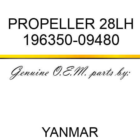 PROPELLER, 28LH 196350-09480