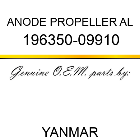 ANODE, PROPELLER AL 196350-09910