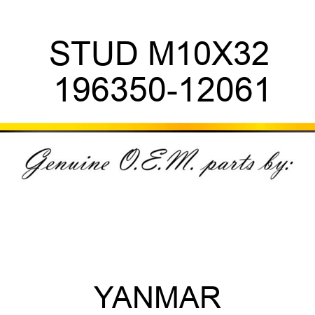 STUD, M10X32 196350-12061