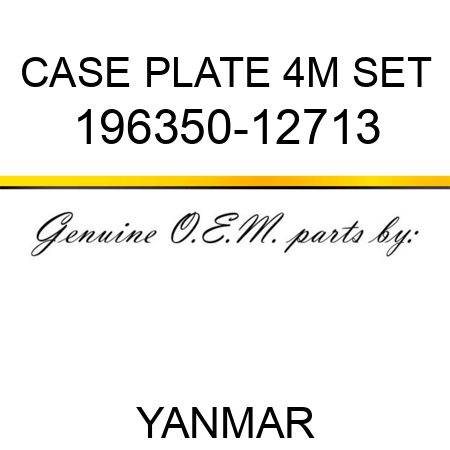 CASE PLATE 4M SET 196350-12713