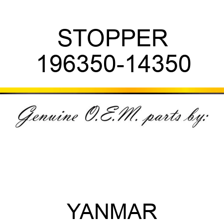 STOPPER 196350-14350