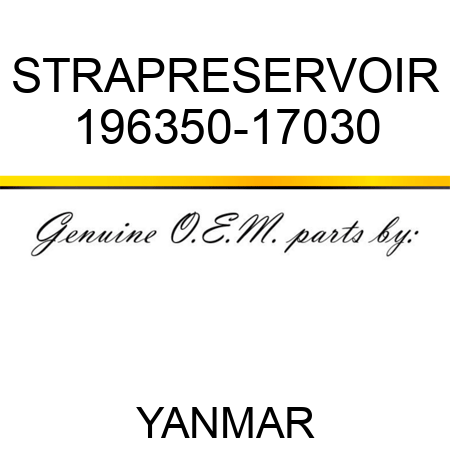 STRAP,RESERVOIR 196350-17030