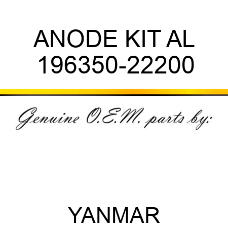 ANODE KIT, AL 196350-22200