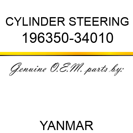 CYLINDER, STEERING 196350-34010