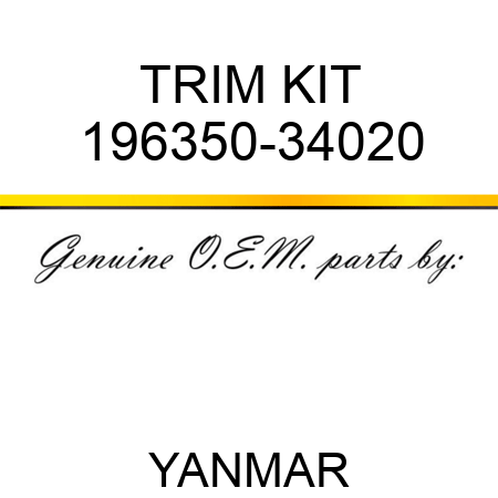 TRIM KIT 196350-34020