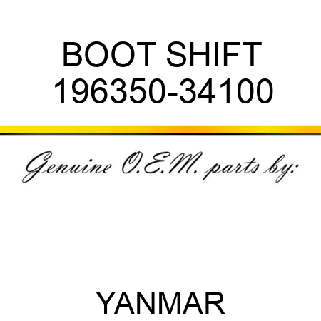 BOOT, SHIFT 196350-34100
