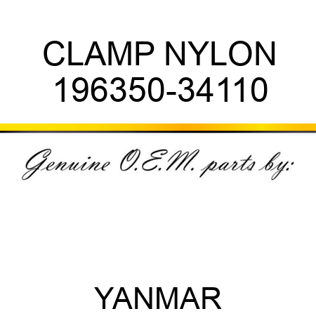 CLAMP, NYLON 196350-34110