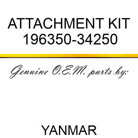 ATTACHMENT KIT 196350-34250