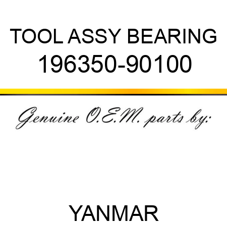 TOOL ASSY, BEARING 196350-90100