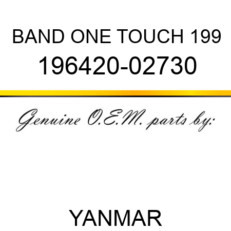 BAND, ONE TOUCH 199 196420-02730