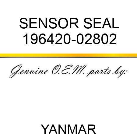 SENSOR, SEAL 196420-02802