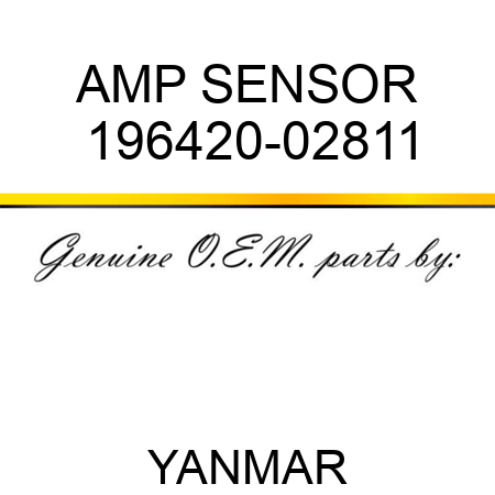 AMP, SENSOR 196420-02811