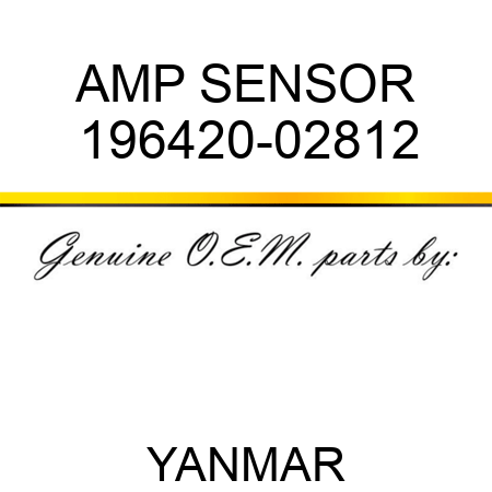 AMP, SENSOR 196420-02812