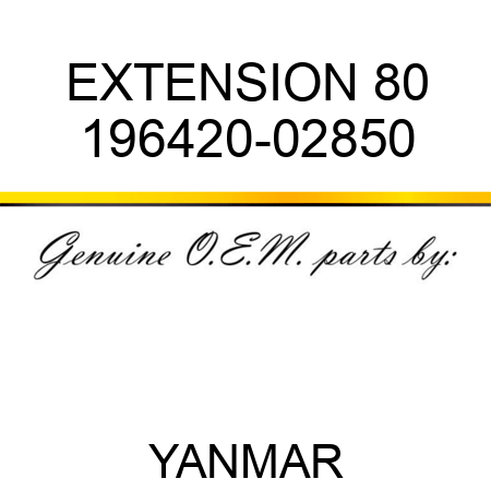 EXTENSION, 80 196420-02850