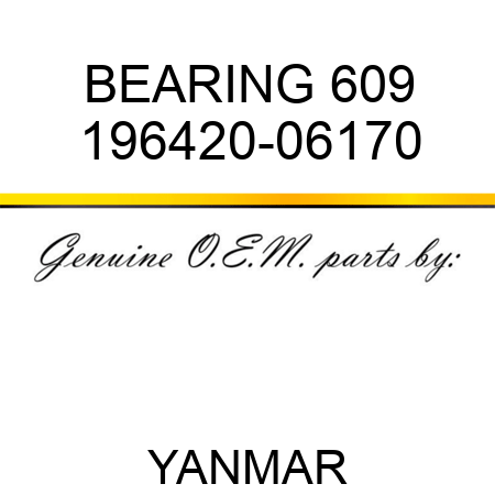BEARING, 609 196420-06170