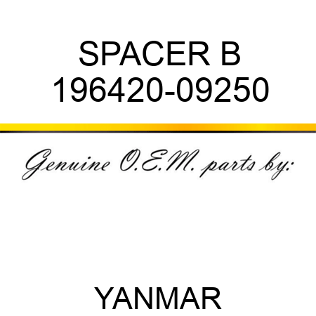 SPACER, B 196420-09250