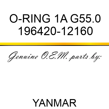 O-RING, 1A G55.0 196420-12160
