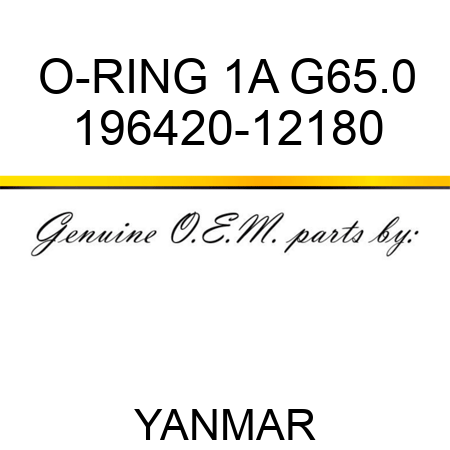 O-RING, 1A G65.0 196420-12180