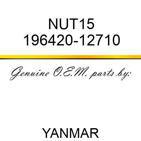 NUT,15 196420-12710