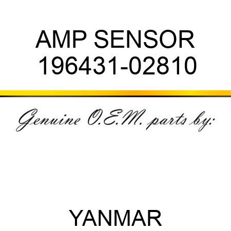 AMP, SENSOR 196431-02810