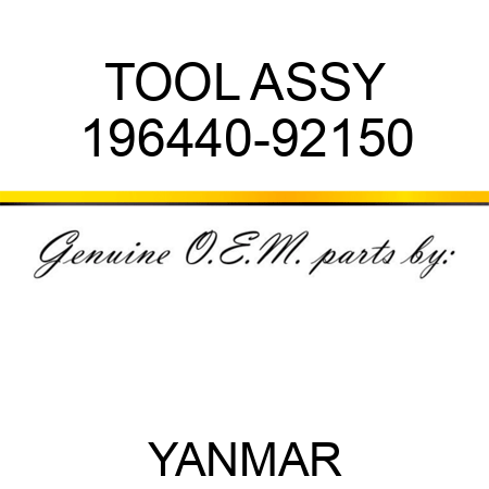 TOOL ASSY 196440-92150
