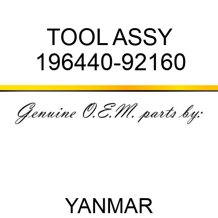 TOOL ASSY 196440-92160