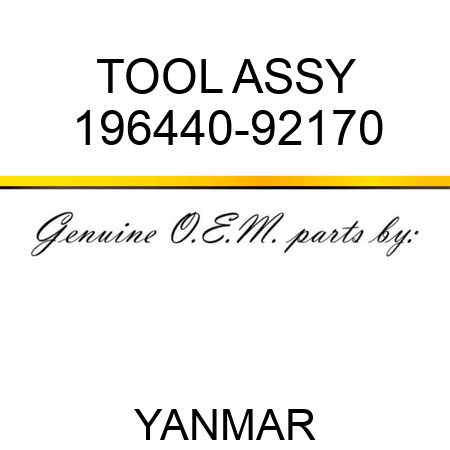 TOOL ASSY 196440-92170